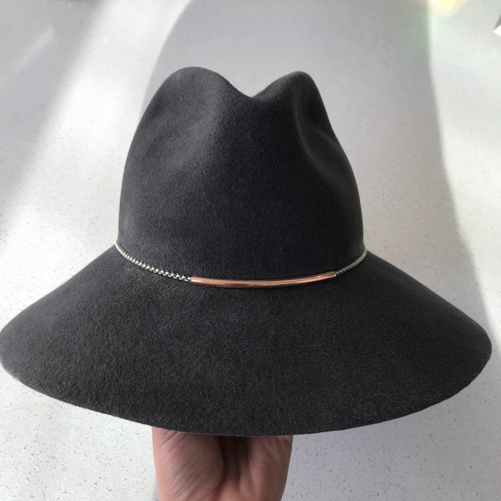 Eugenia Kim Rabbit Fur/ Rose Gold hat